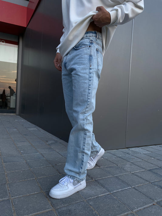 Buz Mavi Loose FİT Baggy Jean