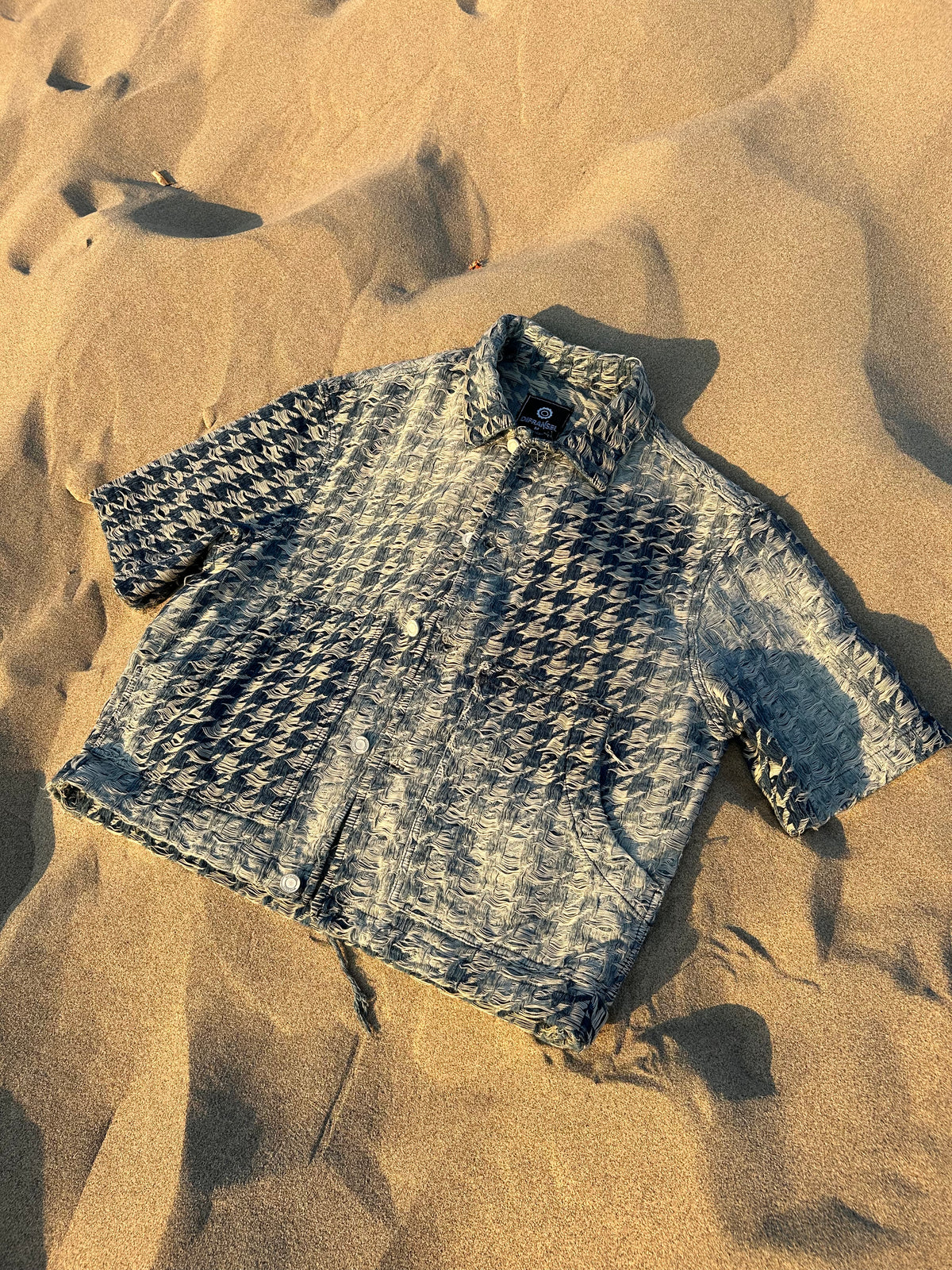 Full Distressed Baggy Fit Tintli Kot Ceket