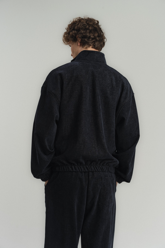 Nakış Detaylı Oversize Fermuarlı Ceket
