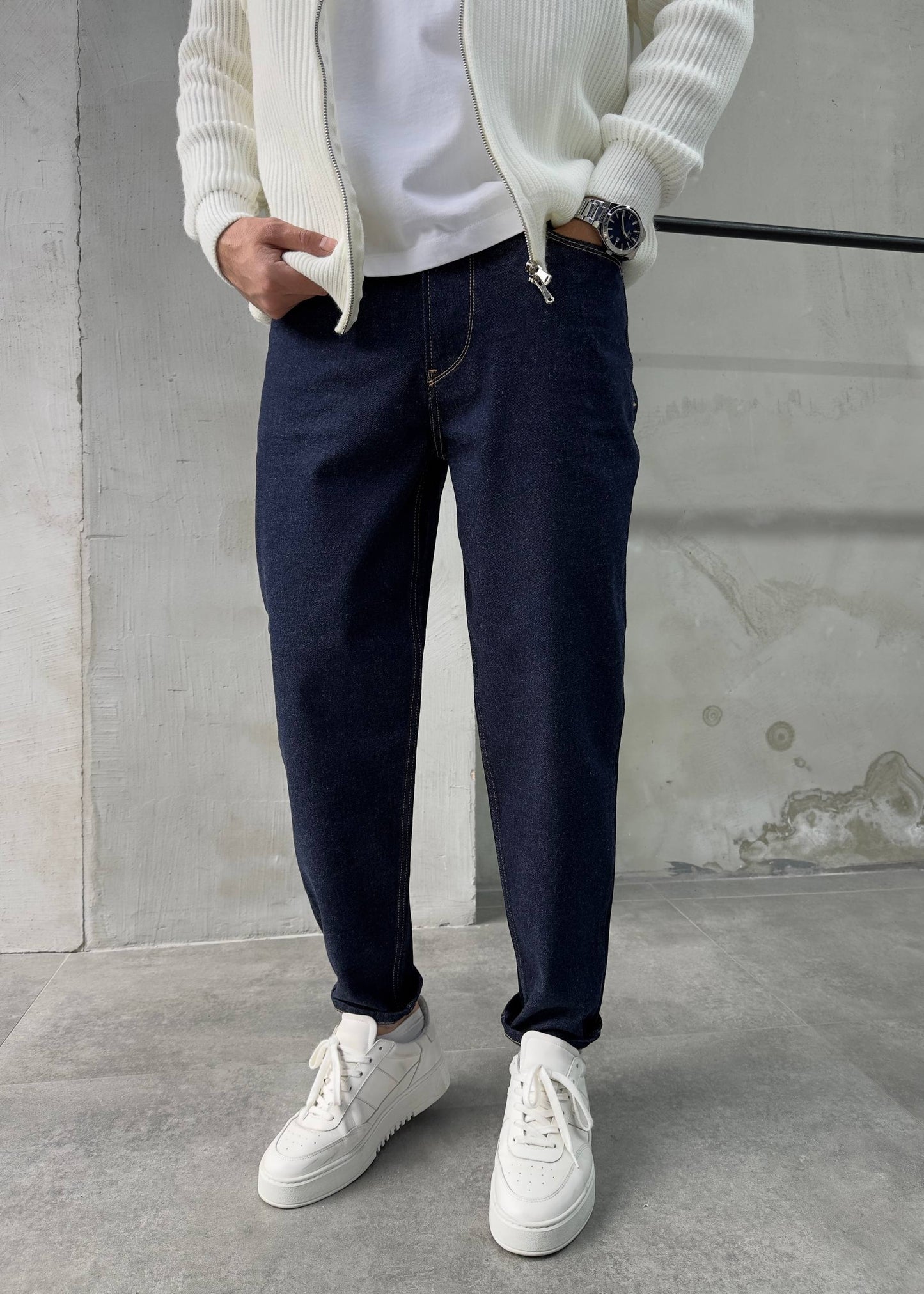 Lacivert Basic Boyfriend