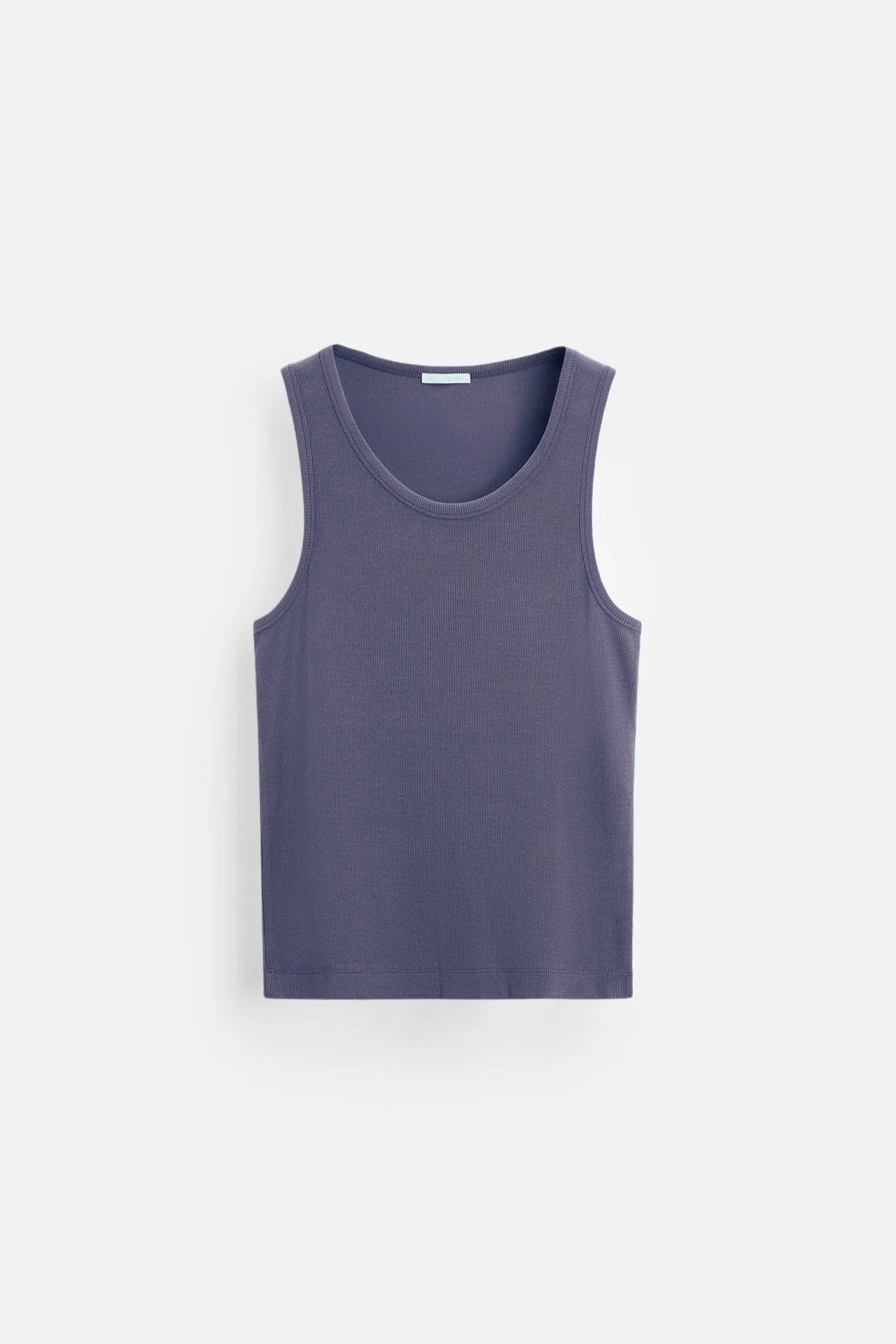 Unisex Likralı İndigo Fitilli Atlet