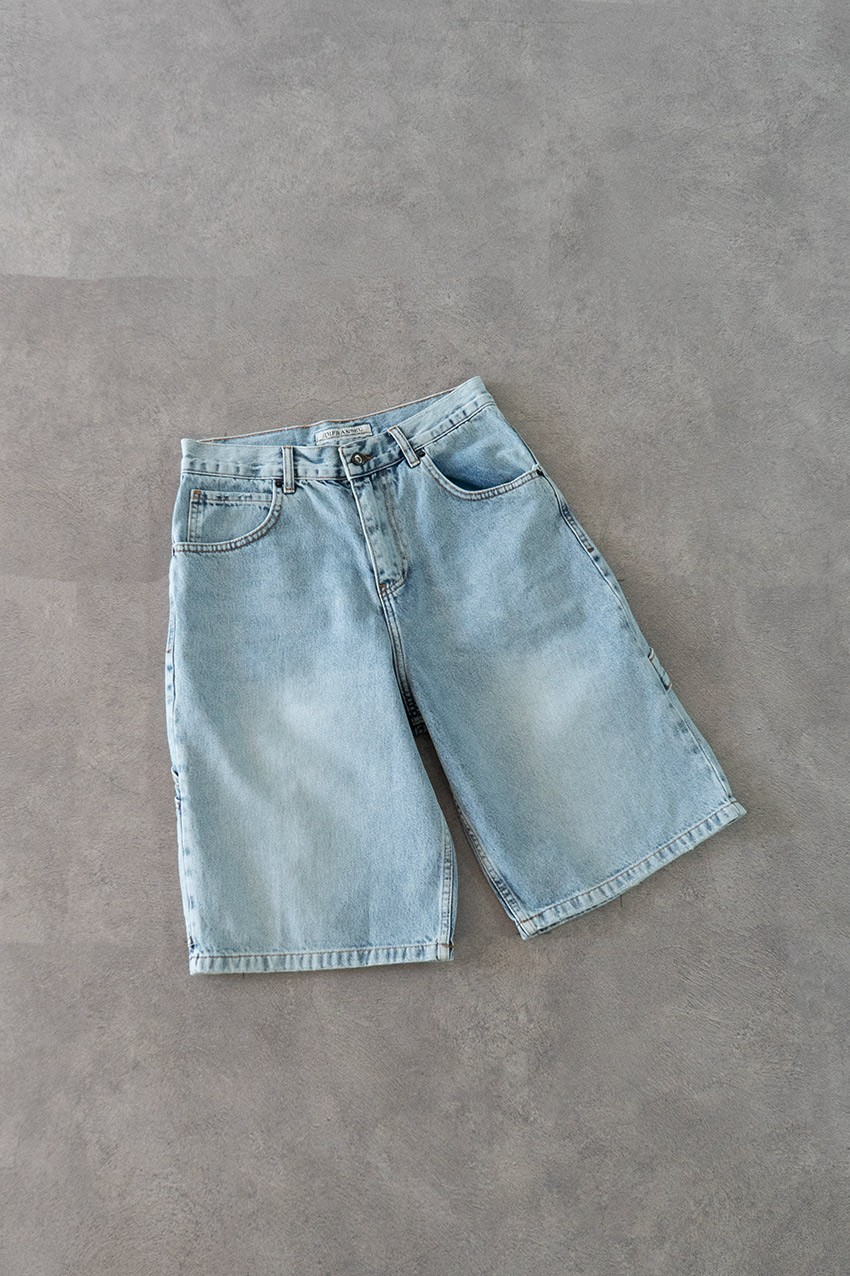 Mavi Baggy Jean Erkek Şort