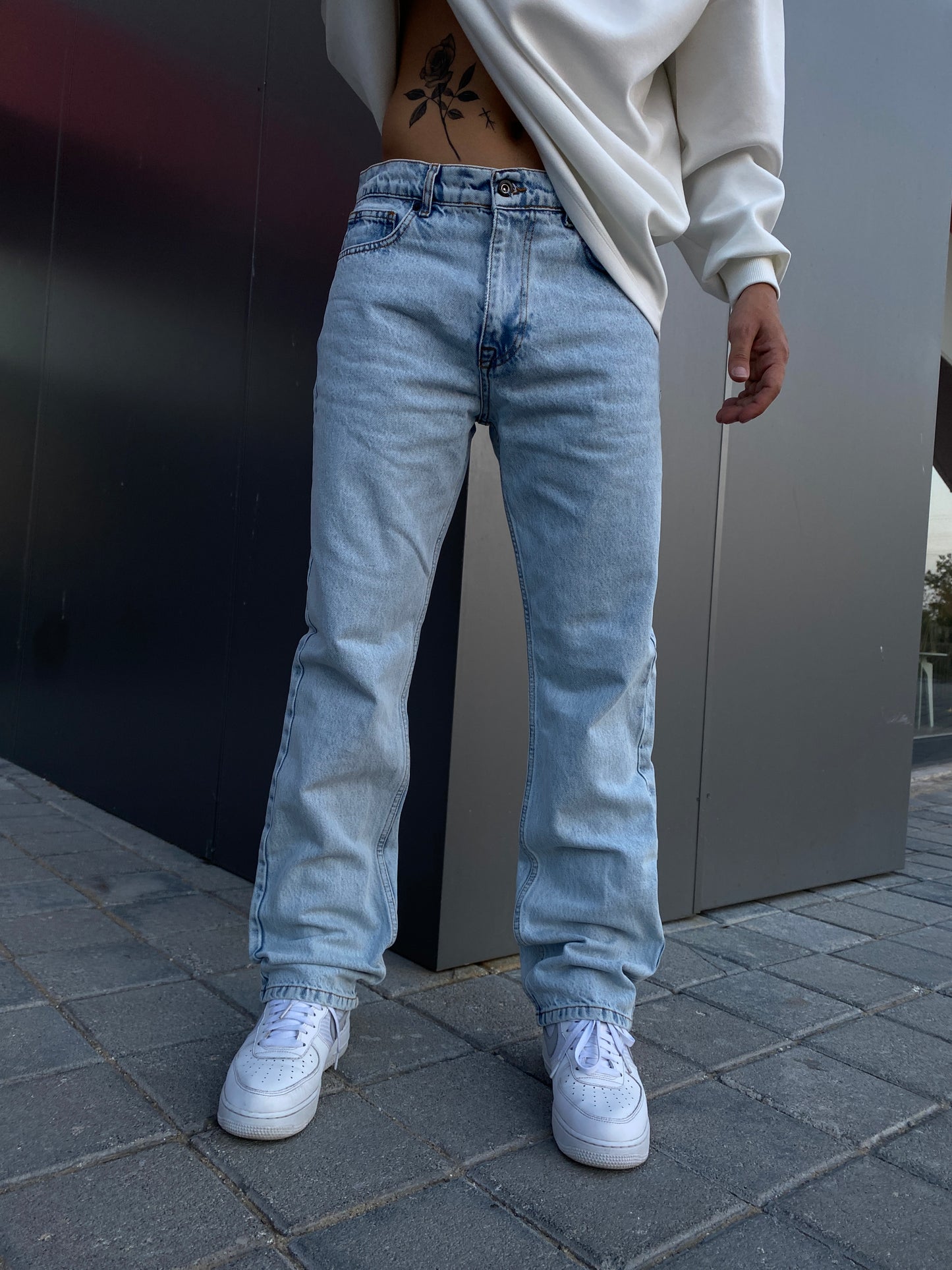 Buz Mavi Loose FİT Baggy Jean