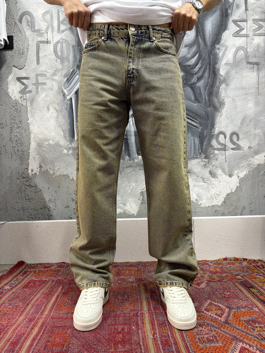 Basic Tint Yıkamalı Baggy Jean