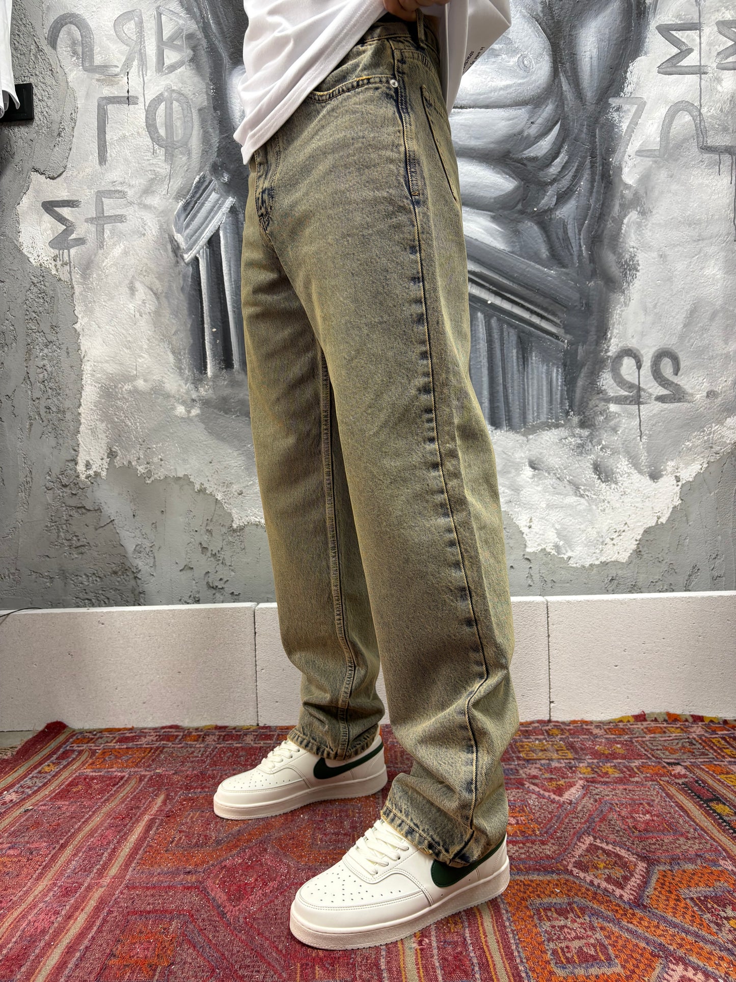 Basic Tint Yıkamalı Baggy Jean