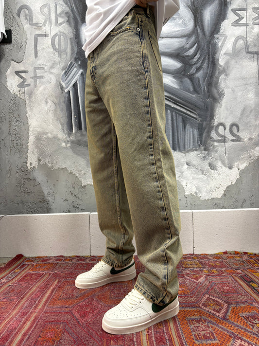 Basic Tint Yıkamalı Baggy Jean