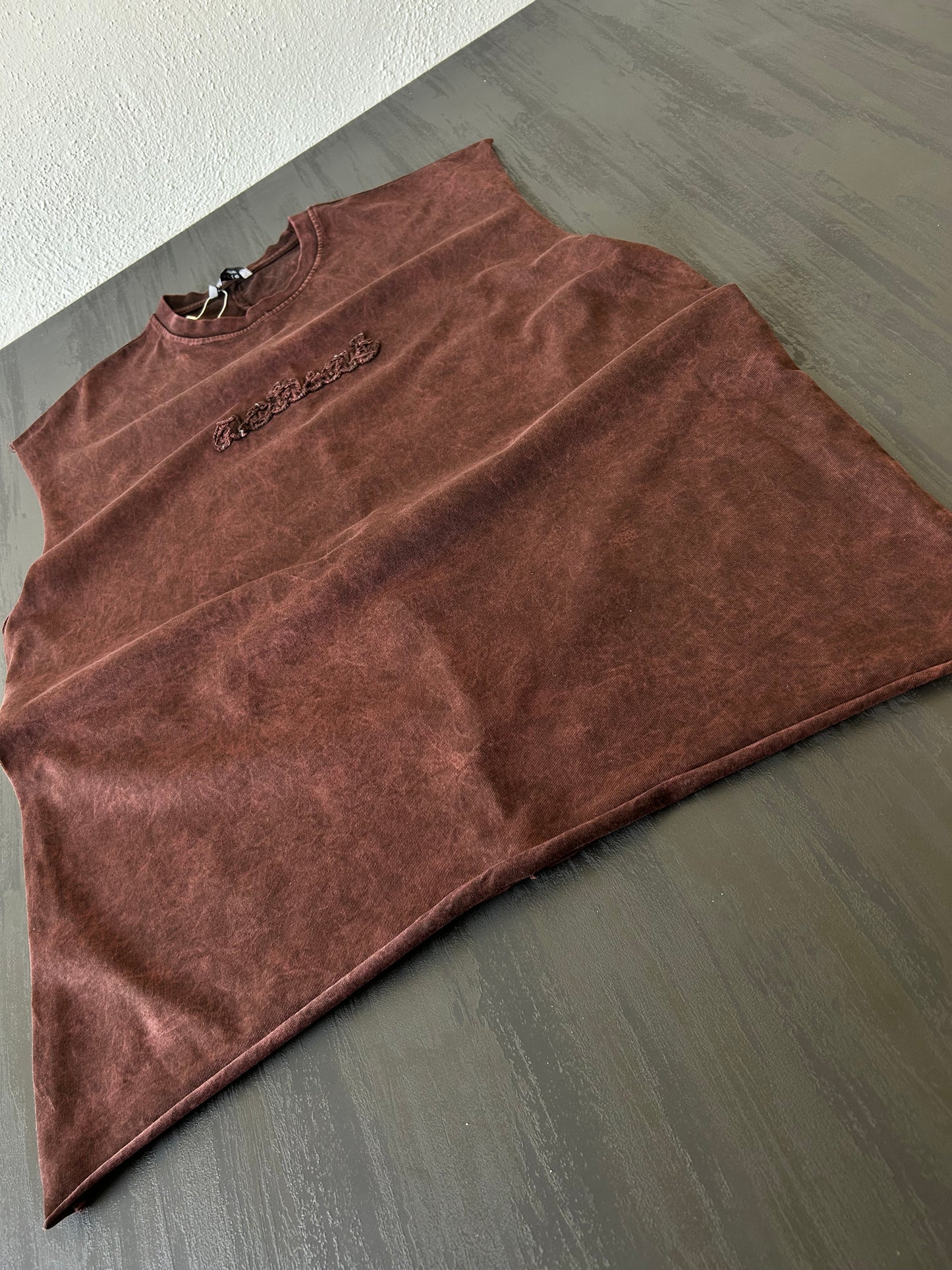 Bordo Washed Muscle Tee