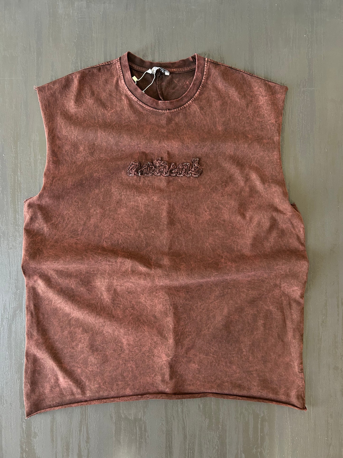 Bordo Washed Muscle Tee