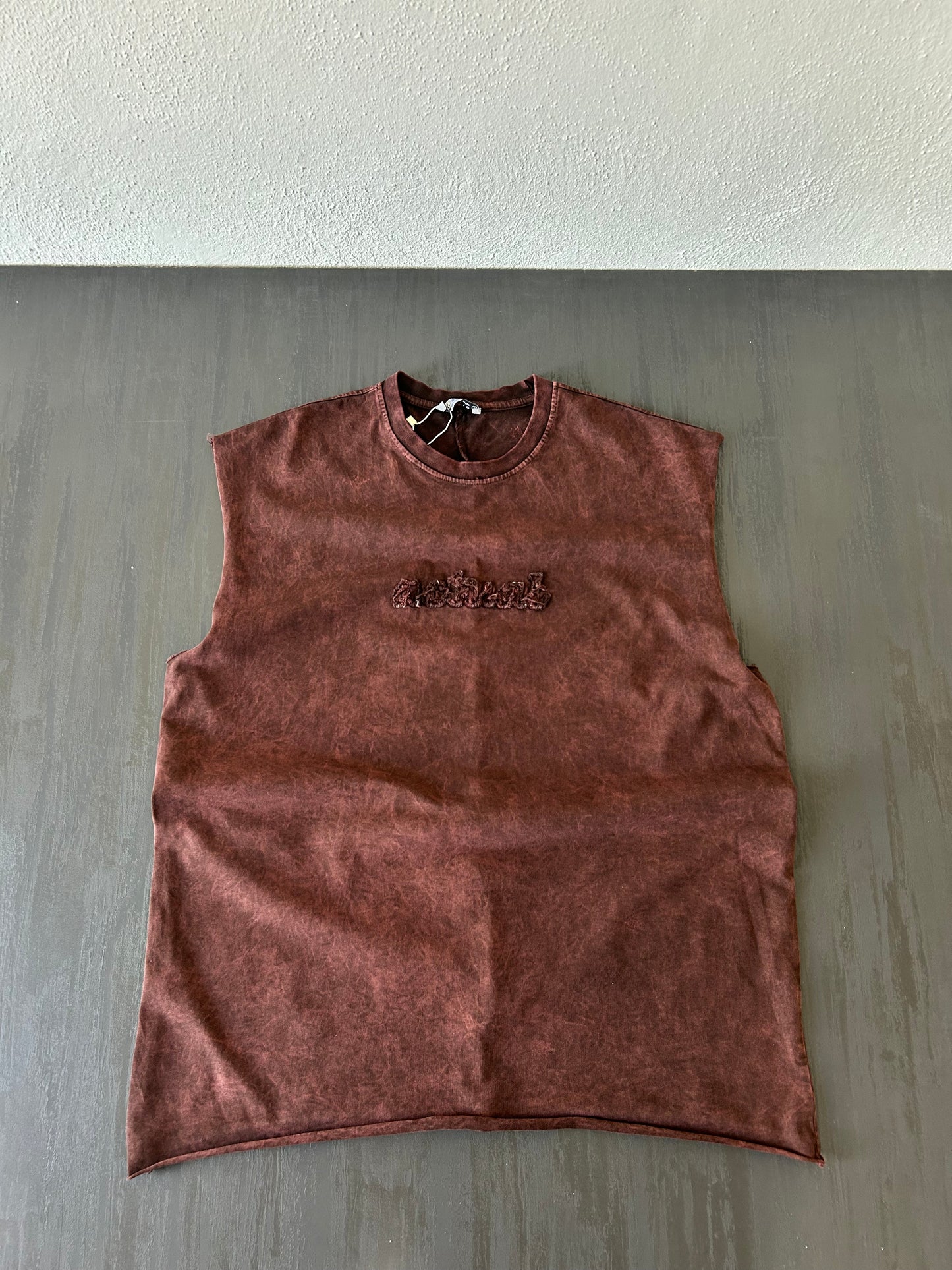 Bordo Washed Muscle Tee