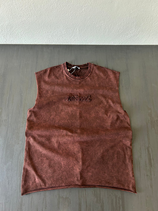 Bordo Washed Muscle Tee
