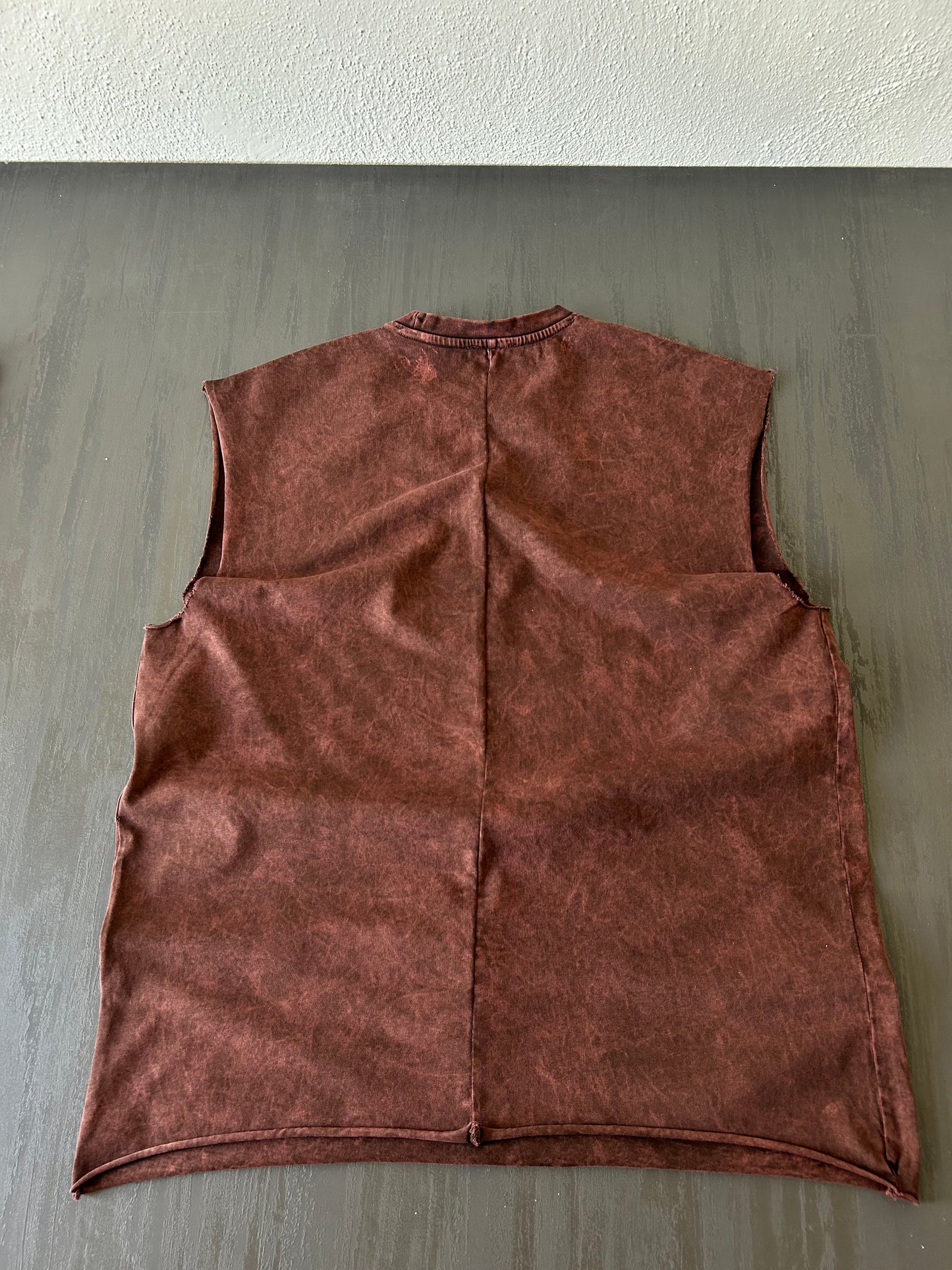Bordo Washed Muscle Tee