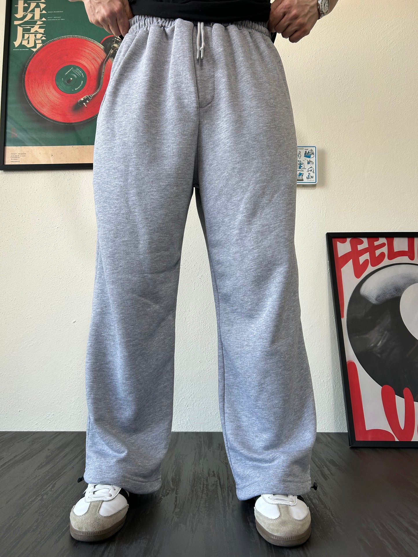 GRİ PREMIUM AYARLANABİLİR PAÇA OVERSIZE EŞOFMAN ALTI