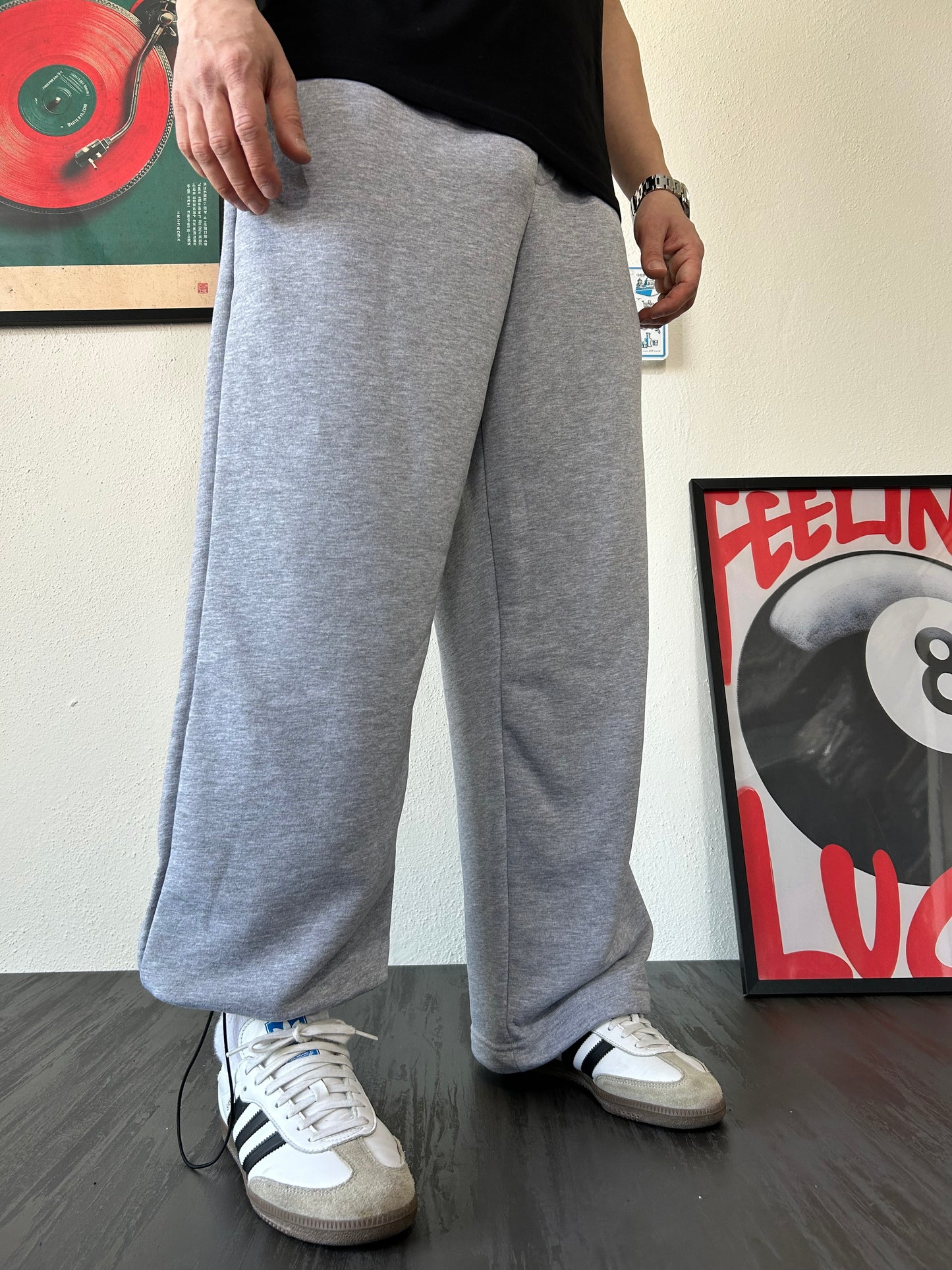 GRİ PREMIUM AYARLANABİLİR PAÇA OVERSIZE EŞOFMAN ALTI