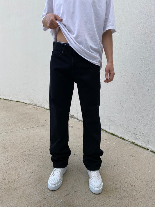 Siyah Baggy Jean