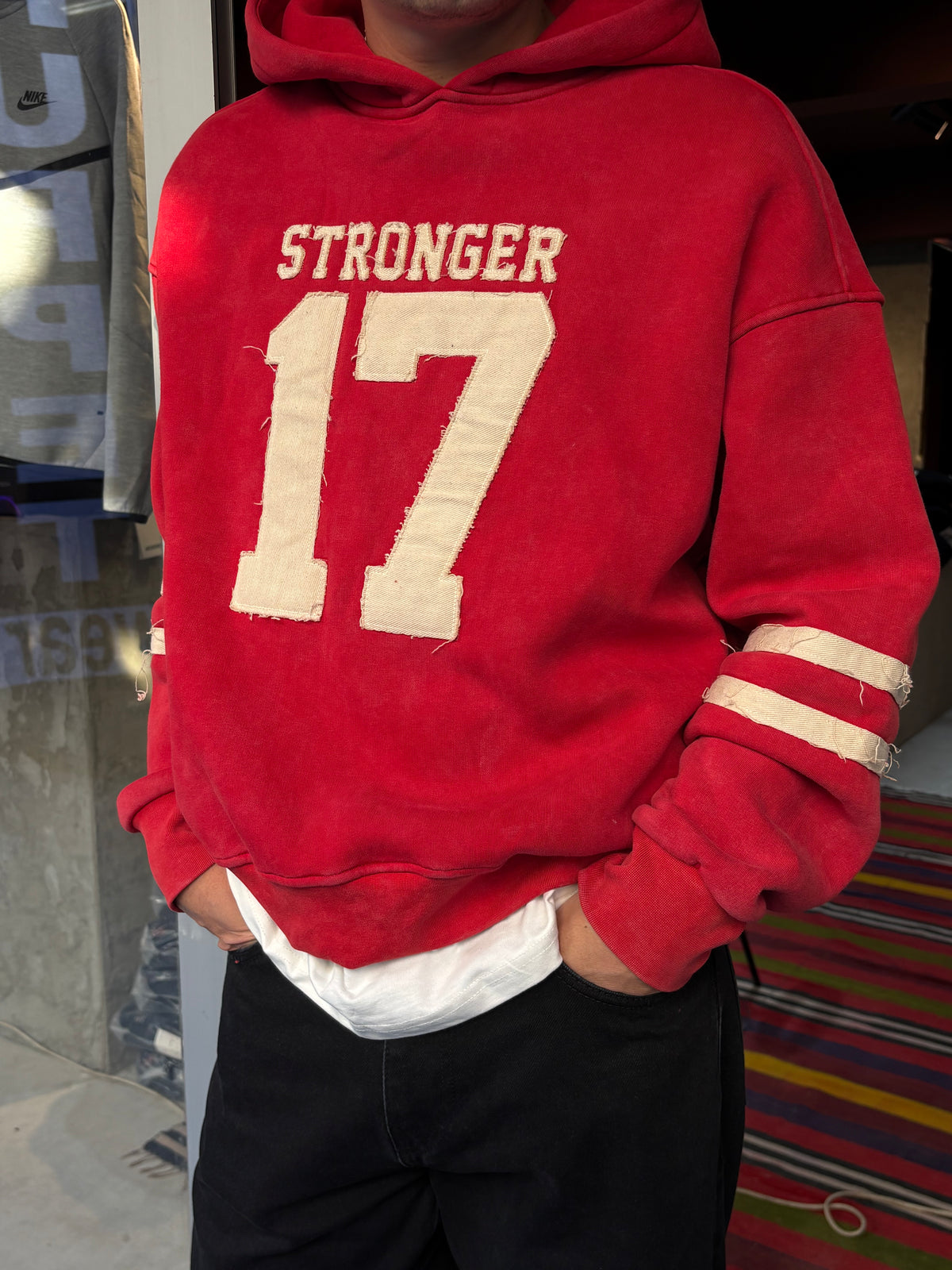 17 Stonger Premium Acid Yıkama Hoodie