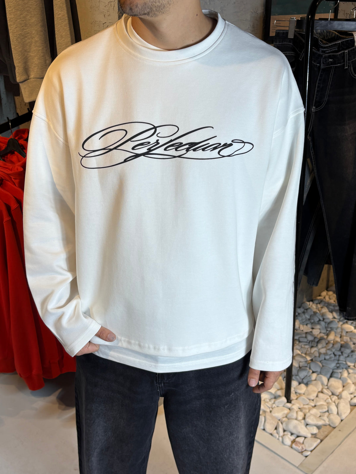 Perfection Baskı Detaylı Long Sleeve