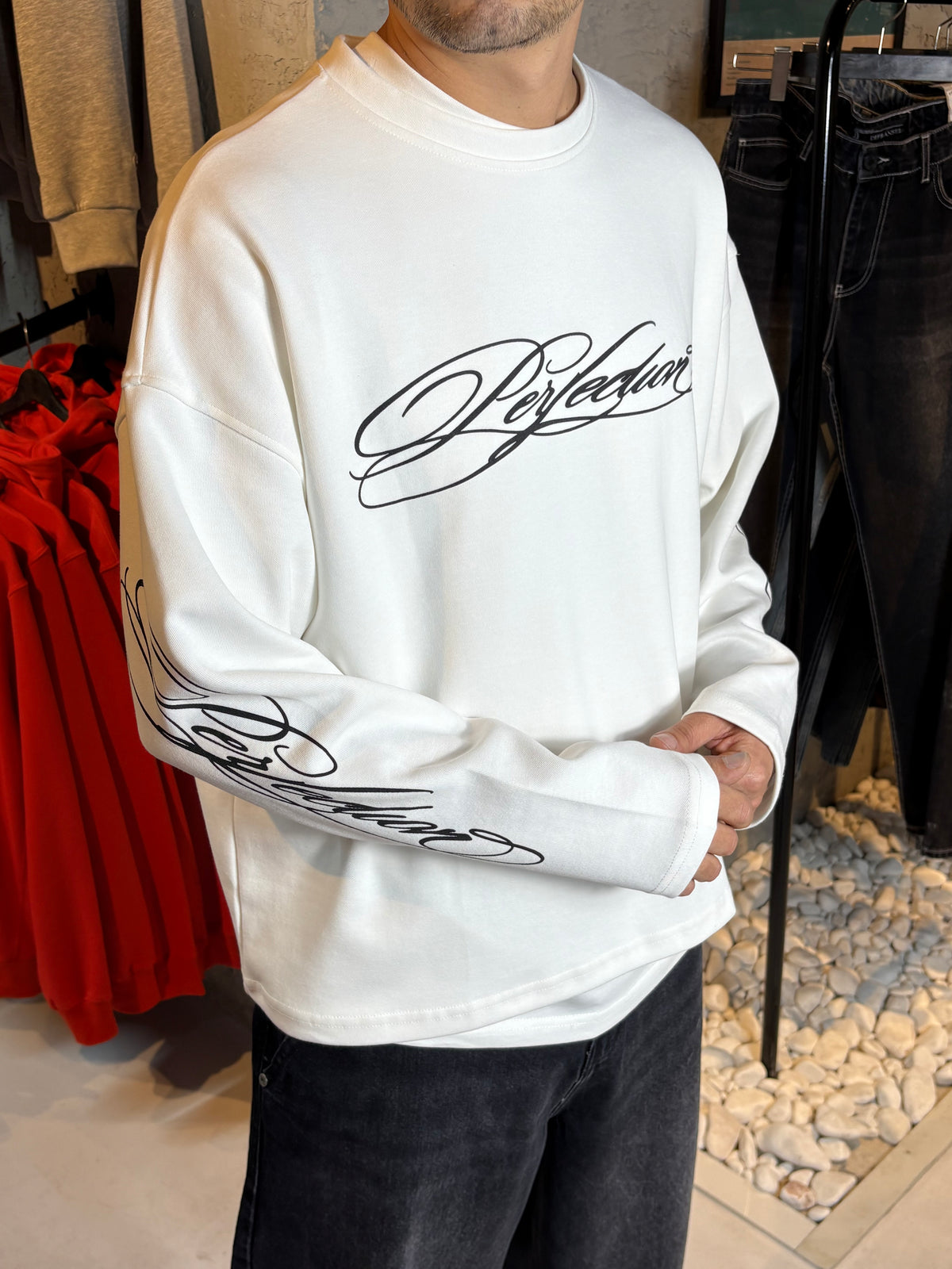 Perfection Baskı Detaylı Long Sleeve