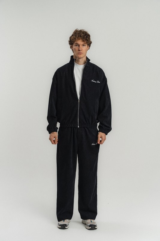 Nakış Detaylı Oversize Fermuarlı Ceket